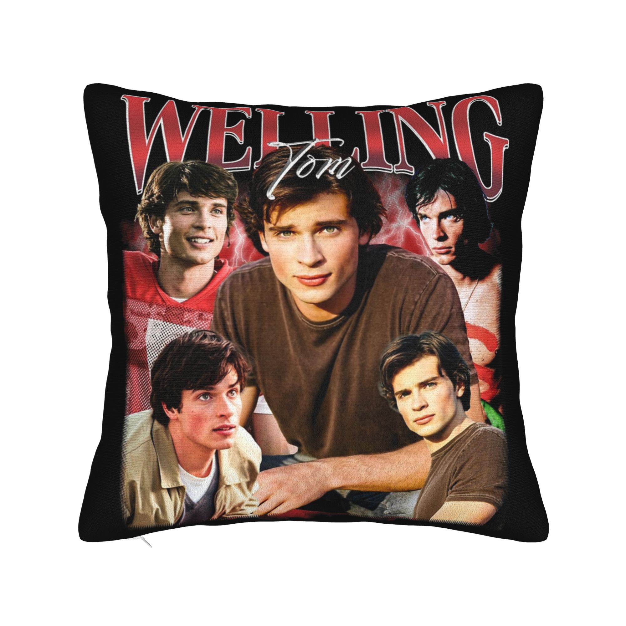 Pillow Cover Sublimation - 빈티지 웰링 톰 히티드 라이벌리 베개