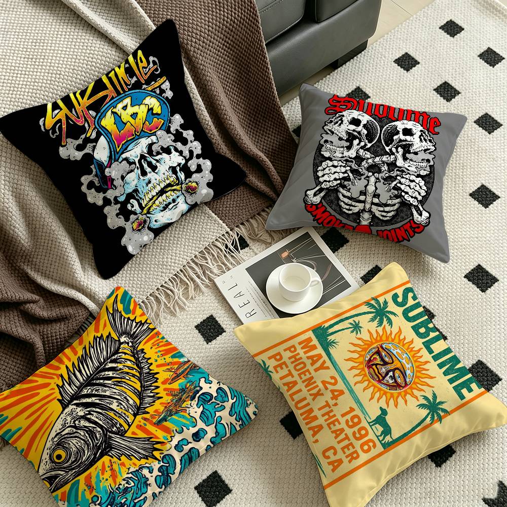 Pillow Cover Sublimation - S-Sublime 클래식 밴드 쿠션 커버 장식용
