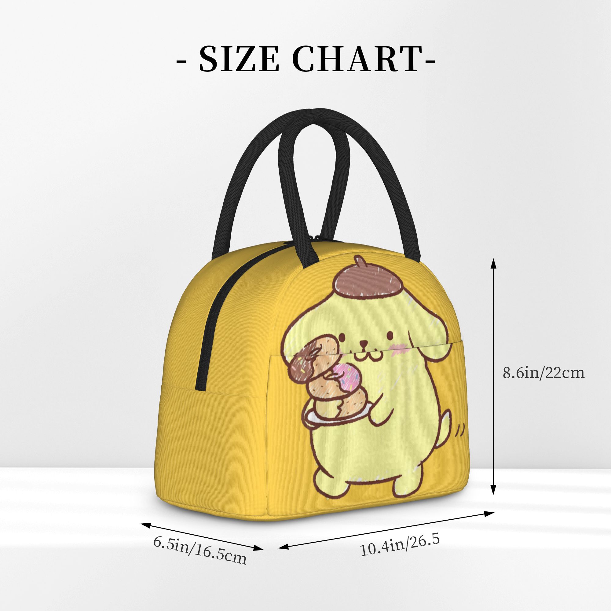 Pompompurin 도넛 절연 점심 가방 누출 방지  - Tote Bag Sublimation 리뷰 및 가격